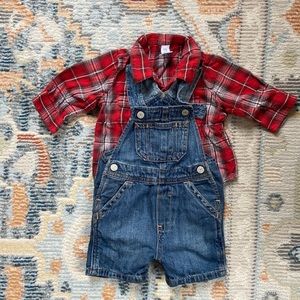 GAP overall with shirt